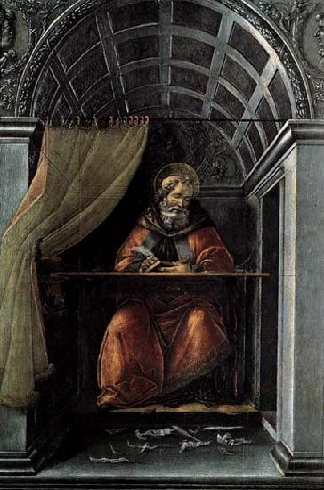 BOTTICELLI, Sandro St Augustine in His Cell